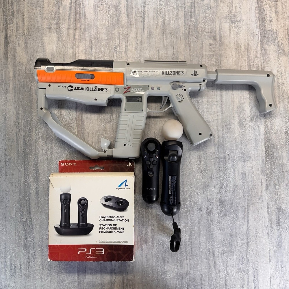 Playstation PS3/PS4 Socom 4 Killzone Zipper Gun Move Controller Charge Station